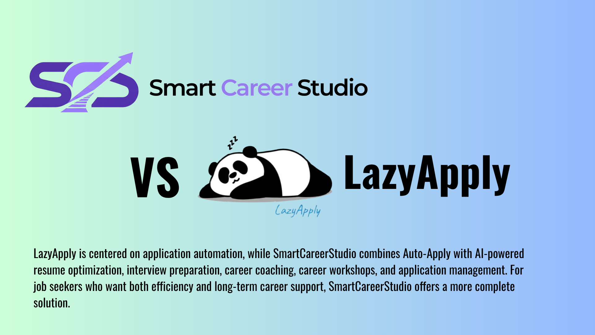 SmartCareerStudio vs. LazyApply